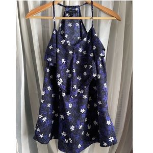 Purple Floral BR Halter